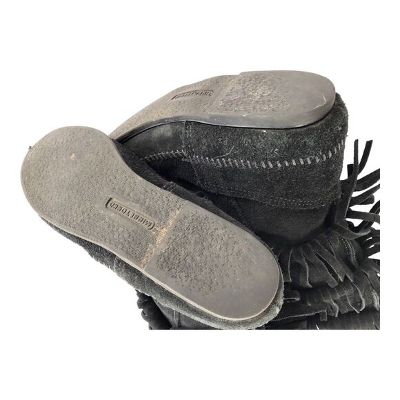 Minnetonka 3 layer fringe boots size 10 - Picture 6 of 9